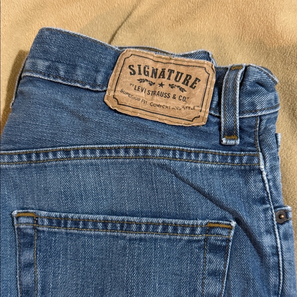 Signature by Levi Strauss Classic Blue Jeans Loose W30 L30